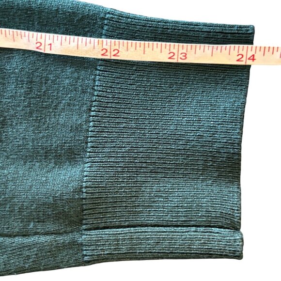 Calvin Klein Forest Green Soft Sweater Gold Button Detail Womens Size M - Picture 8 of 8